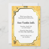 Gelber Tee und Honig Tee Zeit Einladung (Vorderseite)