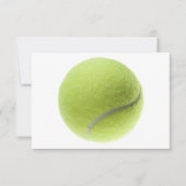 Gelber Tennisball kundengebundene Schablone Einladung (Vorderseite)