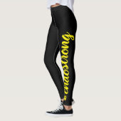 gelber Text #endostrong Leggings (Links)