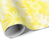 Gelber Tie Dye Geschenkpapier (Rolleneckpunkt)