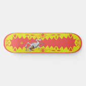 Gelber Tiger Skateboard (Horizontal)