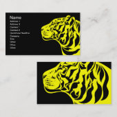 Gelber Tiger Visitenkarte (Vorne/Hinten)