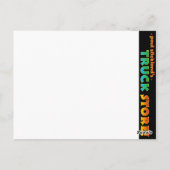 Gelber Traktor Postkarte (Rückseite)