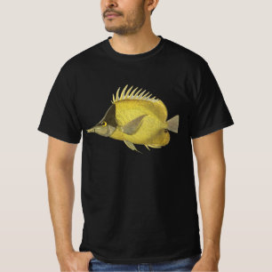 Gelber Tropischer Chelmon Longirostris, Vintage Fi T-Shirt