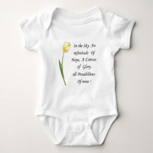 Gelber Tulip Baby Strampler