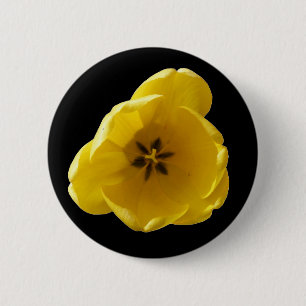 Gelber Tulip-Button Button