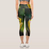 Gelber Tulip Capri Leggings (Rückseite)