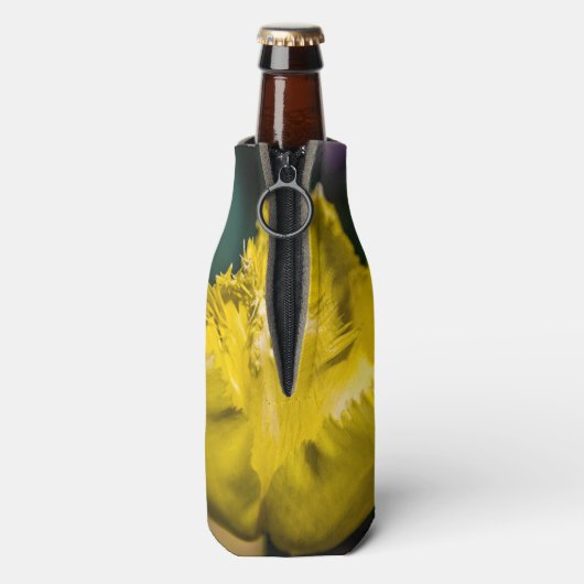 Gelber Tulip Flaschenkühler (Flasche Rückseite)