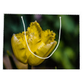 Gelber Tulip Große Geschenktüte (Rückseite)
