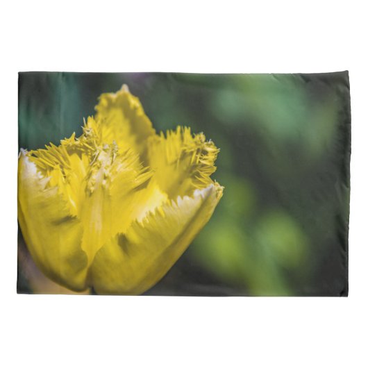 Gelber Tulip Kissenbezug (Rückseite)