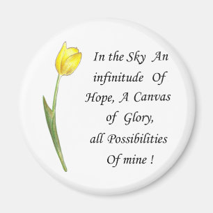Gelber Tulip Magnet