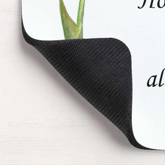 Gelber Tulip Mousepad (Ecke)