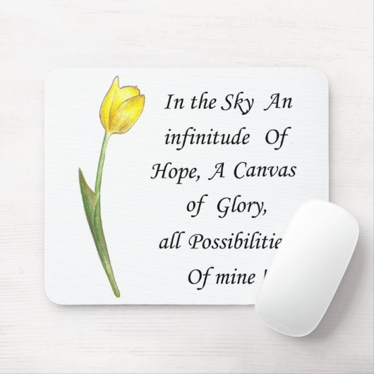 Gelber Tulip Mousepad (Mit Mouse)