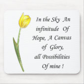 Gelber Tulip Mousepad (Vorne)