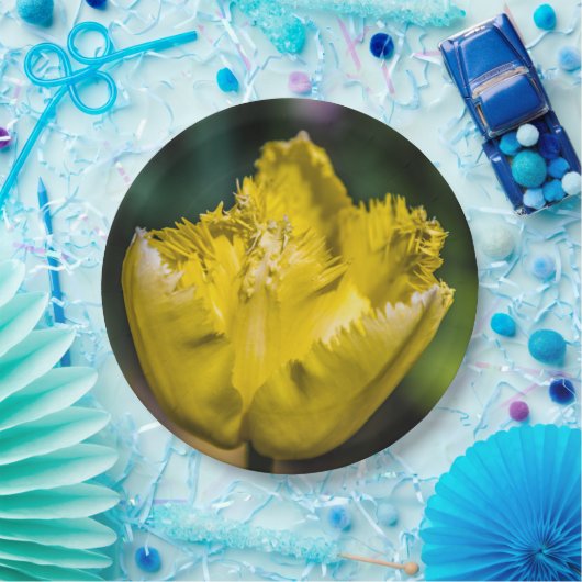 Gelber Tulip Pappteller (Party)