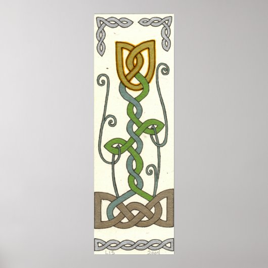 Gelber Tulip Poster (Vorne)