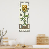 Gelber Tulip Poster (Küche)