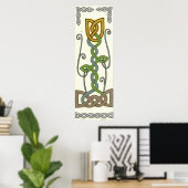 Gelber Tulip Poster (Heimbüro)