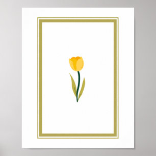 Gelber Tulip Poster