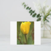 Gelber Tulip Postkarte (Stehend Vorderseite)