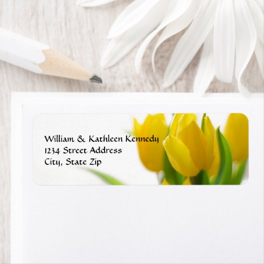 Gelber Tulip - Rücksendeadresse (Insitu)