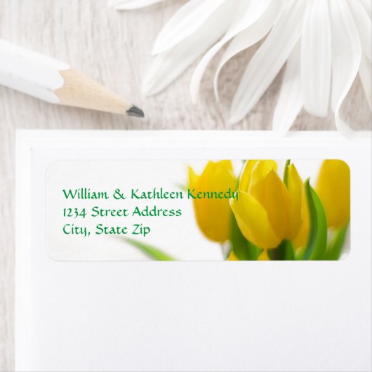 Gelber Tulip - Rücksendeadresse (Insitu)