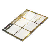 Gelber Tulpen-Wochenplaner Notizblock (angewinkelt)