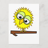 Gelber Tweet Postkarte (Vorderseite)