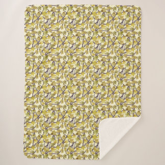 Gelber und goldener Ahornbaum-Sherpa-Decke Sherpadecke
