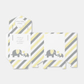 Gelber und grauer Streifen Geschenkschachtel (Ungefaltet)