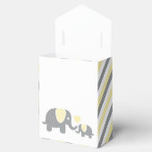 Gelber und grauer Streifen Geschenkschachtel (Geöffnet)