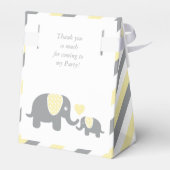 Gelber und grauer Streifen Geschenkschachtel (Rückseite)