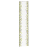 Gelber und grüner Blumentisch Kurzer Tischläufer (Vorderseite)