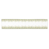 Gelber und grüner Blumentisch Kurzer Tischläufer (Horizontal)