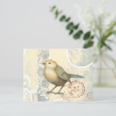 Gelber und grüner Spargel im Vintagen Hintergrund Postkarte (Stehend Vorderseite)