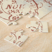 Gelber und grüner Spargel im Vintagen Hintergrund Puzzle (Seite)