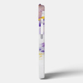 gelber und lila Hintergrund Case-Mate iPhone Hülle (Rückseite / Links)