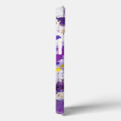 gelber und lila Hintergrund Case-Mate iPhone Hülle (Rückseite / Rechts)