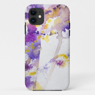 gelber und lila Watercolorhintergrund Case-Mate iPhone Hülle