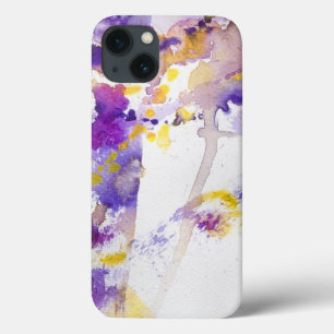 gelber und lila Watercolorhintergrund Case-Mate iPhone Hülle