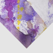 gelber und lila Watercolorhintergrund Seidenpapier (Ausschnitt)