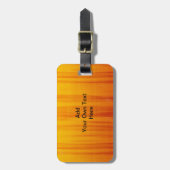 Gelber und orange Muster Gepäckanhänger (Vorderseite vertikal)
