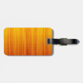 Gelber und orange Muster Gepäckanhänger (Rückseite horizontal)