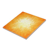 Gelber und orange Sonnendurchbruch-geometrische Fliese (Seite)