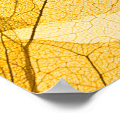 Gelber und orangefarbener Hintergrund des Herbstes Poster (Ecke)
