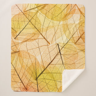 Gelber und orangefarbener Hintergrund des Herbstes Sherpadecke