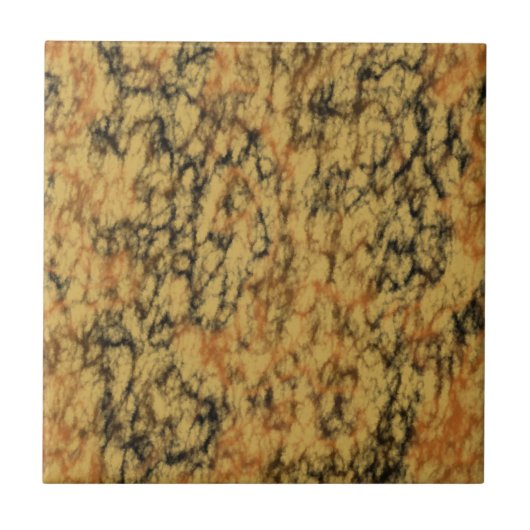 gelber und schwarzer Marmor Fliese (Vorderseite)