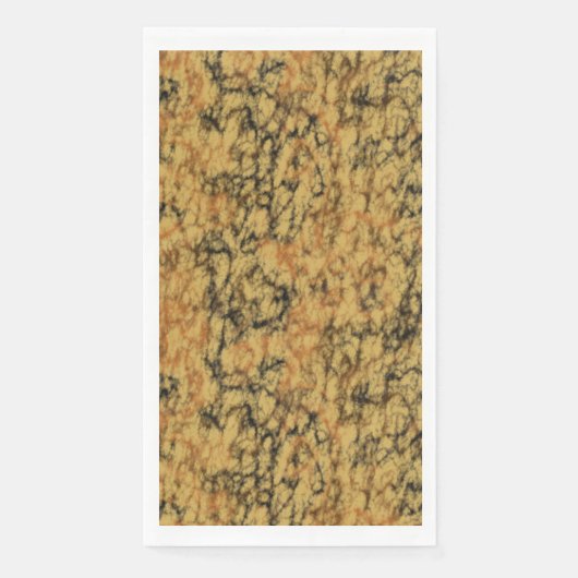 gelber und schwarzer Marmor Serviette (Vorderseite)