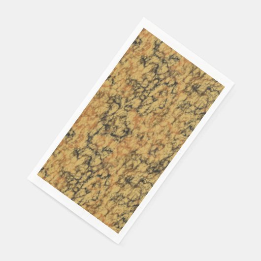 gelber und schwarzer Marmor Serviette (Ecke)