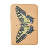 Gelber und schwarzer Schmetterling Badematte (Vorderseite Vertikal)